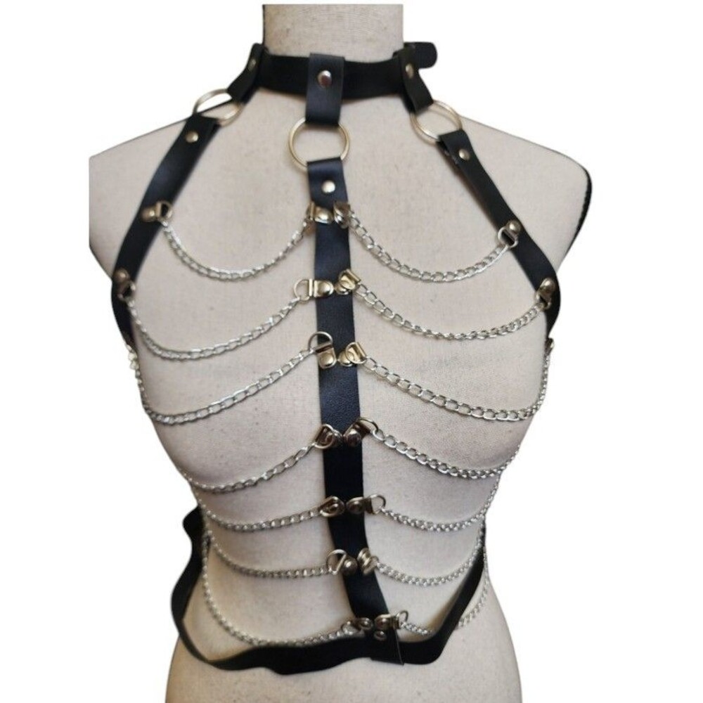 Punk Gothic Layered Chain Body Harness Clubwear Rave
